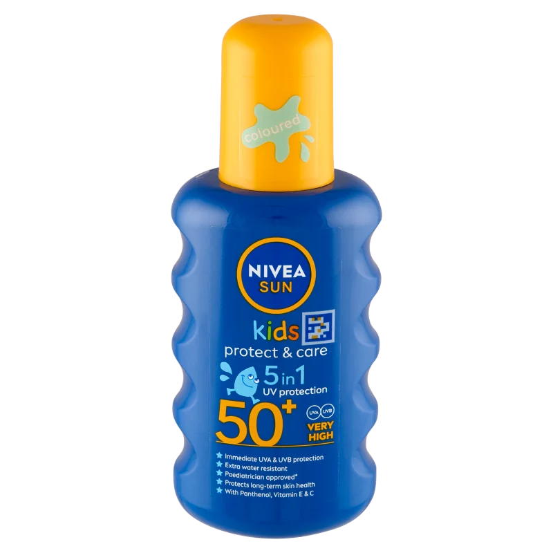 NIVEA SUN Kids hidratáló színezett gyermek napozó spray FF50+  200 ml 