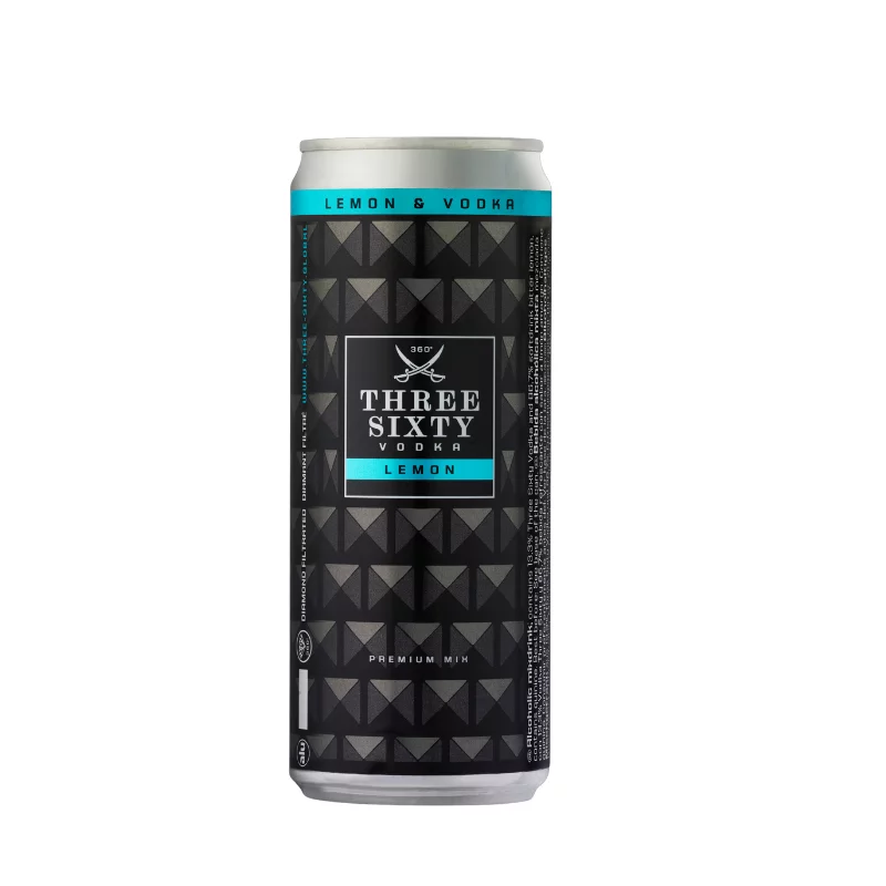 Three Sixty alkoholos ital 0,33l Vodka Lemon 10%