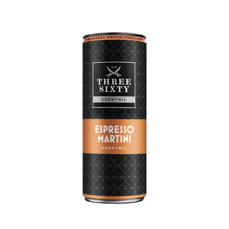 Three Sixty alkoholos ital 0,25l Espresso Martini 10%