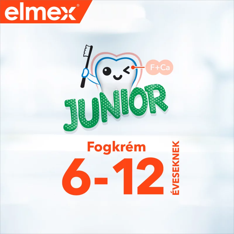 elmex Junior gyerek fogkrém 6-12 éves gyermekeknek 75 ml