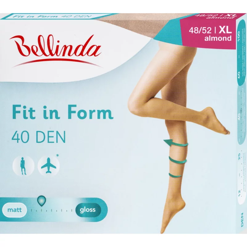 Bellinda harisnyanadrág Fit In Form 40 Almond XL
