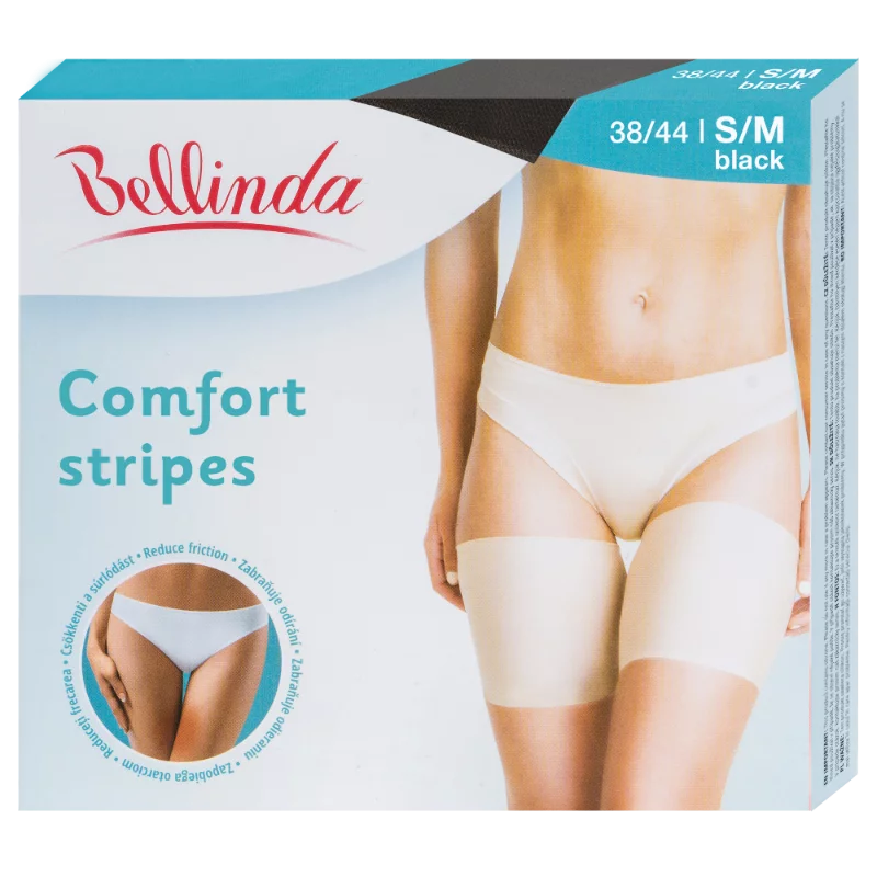 Bellinda combformázó 1 pár Comfort Stripes Fekete S/M