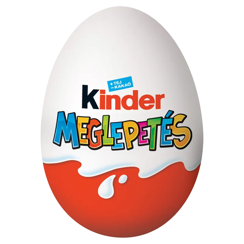 Kinder Meglepetés belső tejes réteggel bevont tejcsokoládé figura, belsejében meglepetéssel 20 g - Fiú