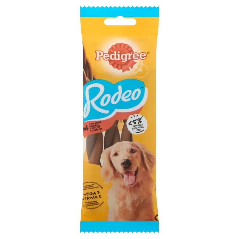 Pedigree Rodeo kiegészítő állateledel felnőtt kutyák számára marhával 4 db 70 g