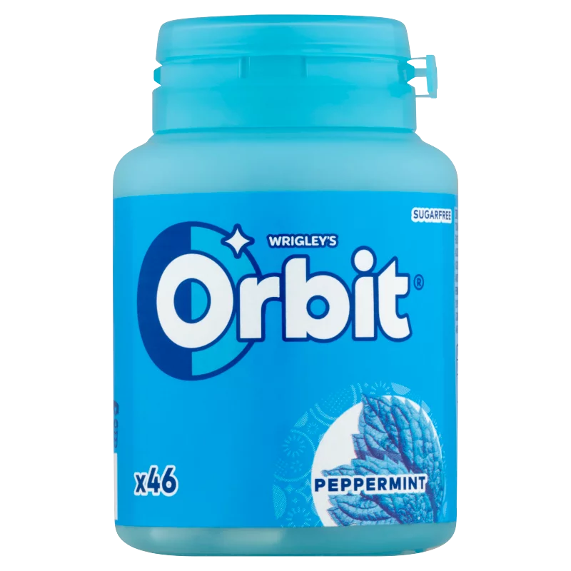 Orbit Peppermint mentaízű cukormentes rágógumi édesítőszerrel 64 g