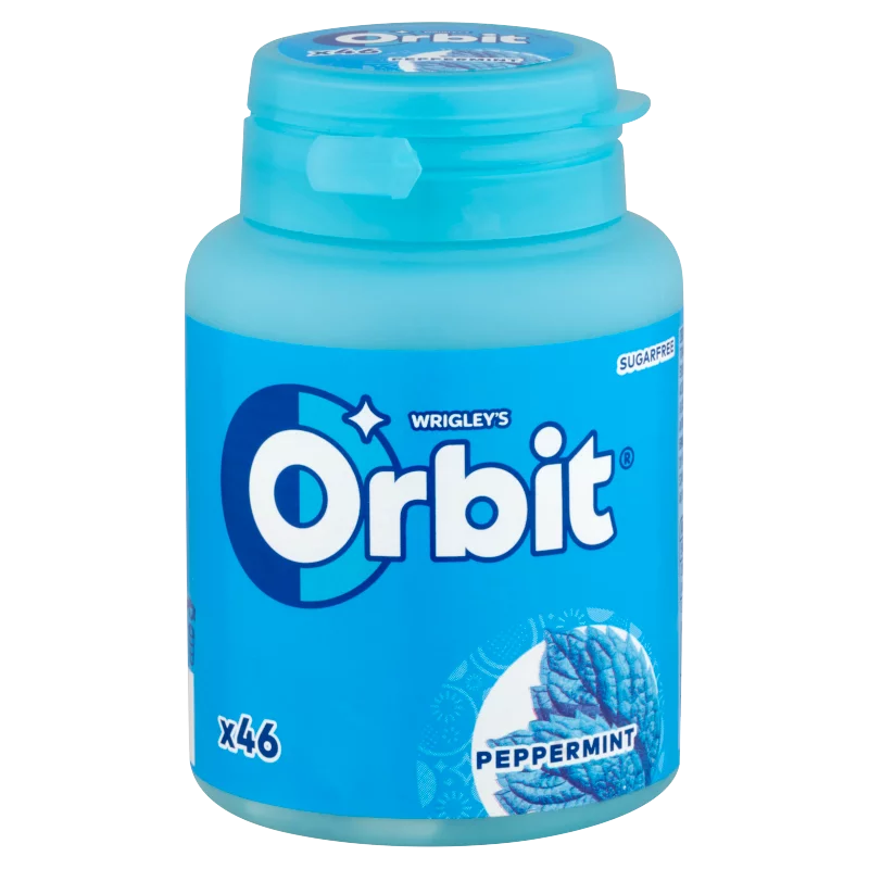 Orbit Peppermint mentaízű cukormentes rágógumi édesítőszerrel 64 g