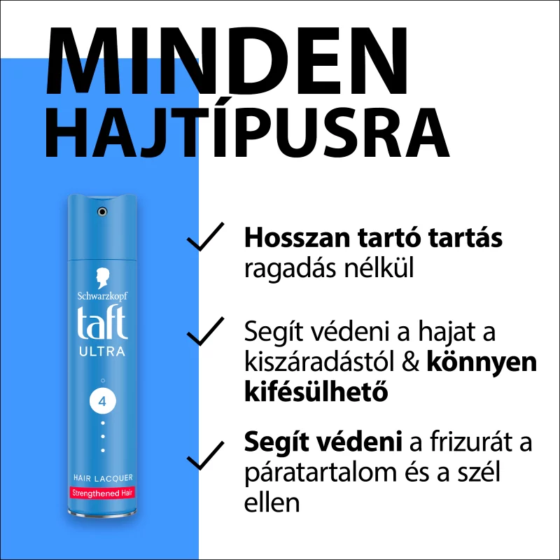 Taft Ultra hajlakk minden hajtípusra 250 ml