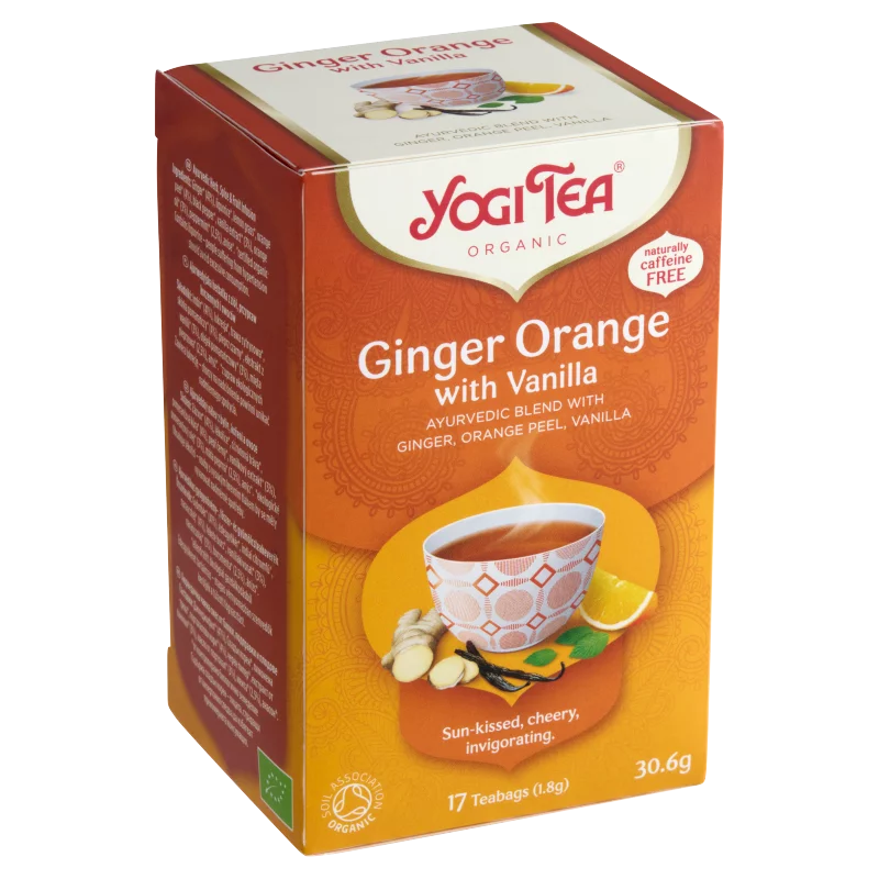 Yogi Tea BIO narancsos gyömbér tea vaníliával 17 filter 30,6 g
