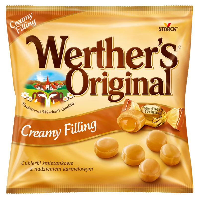 Werther's Original tejszínes cukorka karamellkrémmel töltve 80 g 