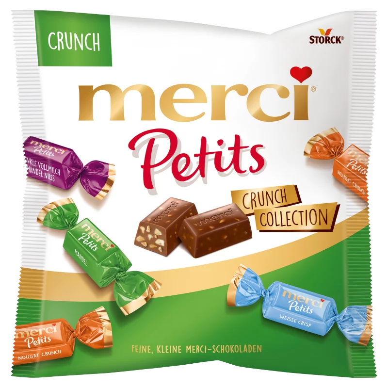 Merci Petits Crunch Collection 4 csokoládékülönlegesség 125 g