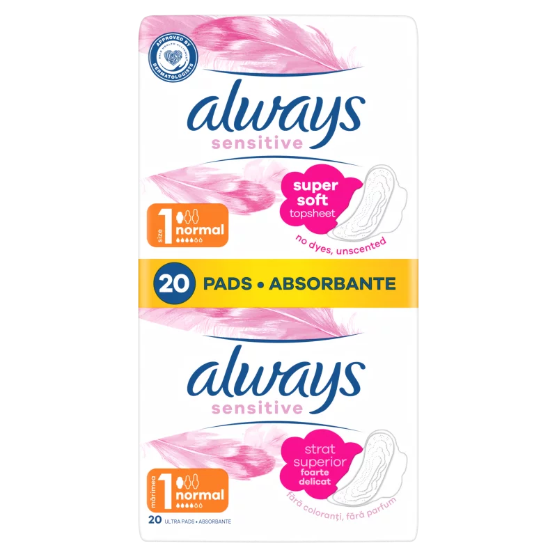 Always Platinum Normal Szárnyas Egészségügyi Betét, 20 db
