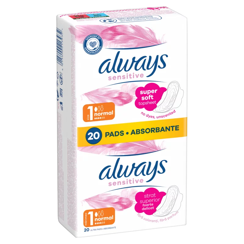 Always Platinum Normal Szárnyas Egészségügyi Betét, 20 db