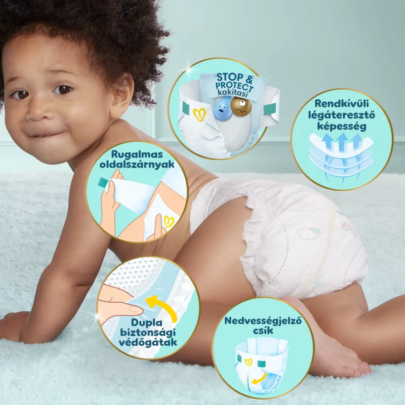 Pampers Premium Care Pelenka, 3 Méret, 60 db, 6kg-10kg