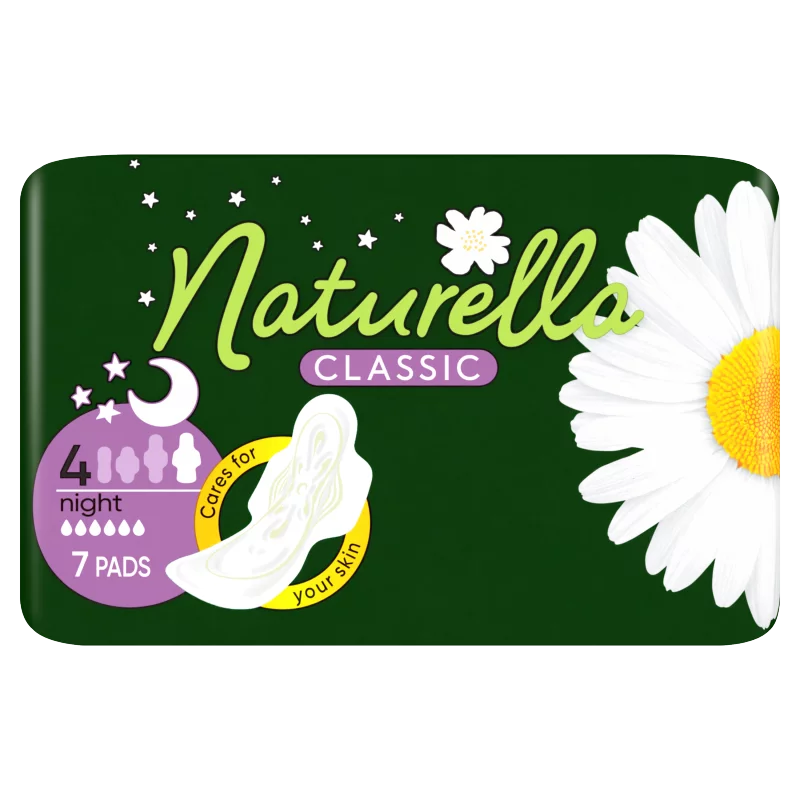 Naturella Classic Night Camomile Egészségügyi Betét szárnyas betét x7