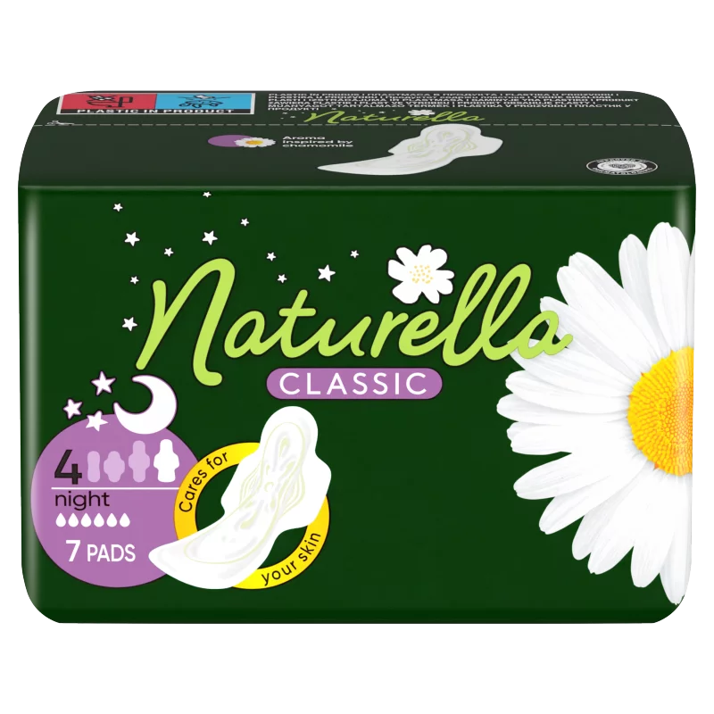 Naturella Classic Night Camomile Egészségügyi Betét szárnyas betét x7