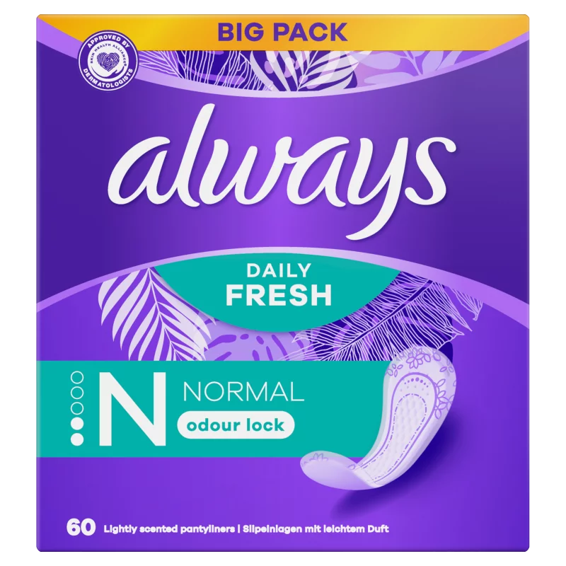 Always Dailies Normal Fresh Protect  Tisztasági Betét,  60 db