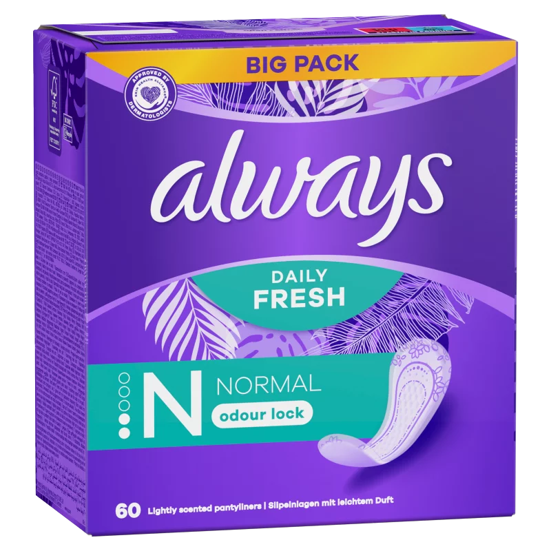Always Dailies Normal Fresh Protect  Tisztasági Betét,  60 db