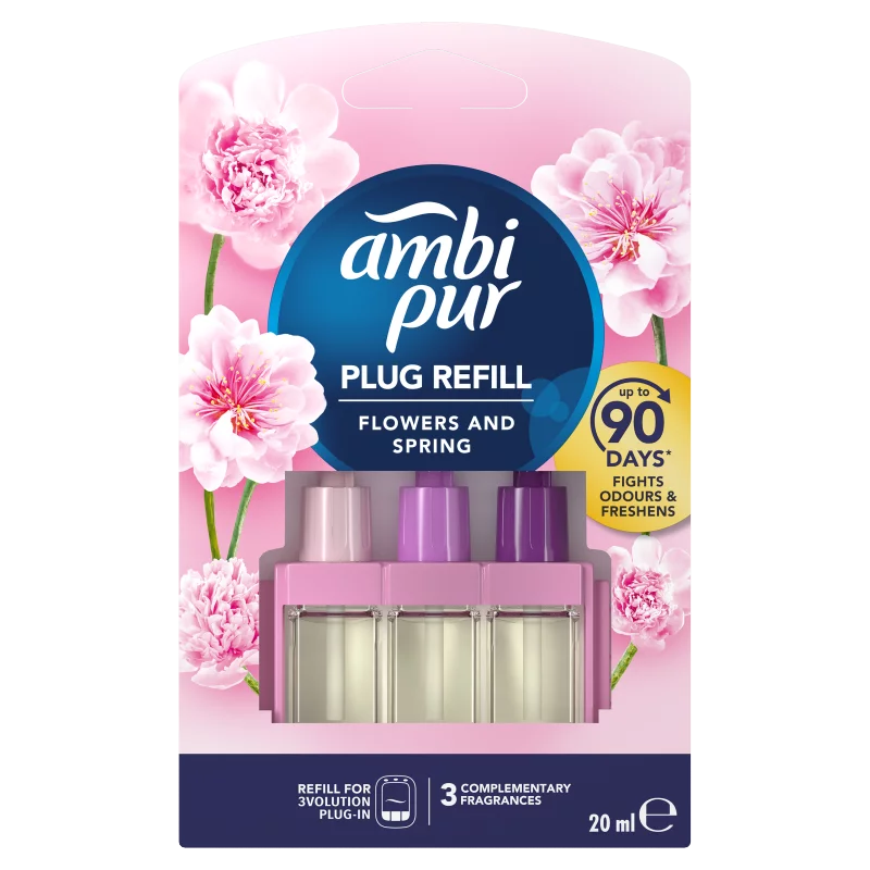 Ambi Pur Flowers & Spring Elektromos Légfrissítő-utántöltő, 20ml