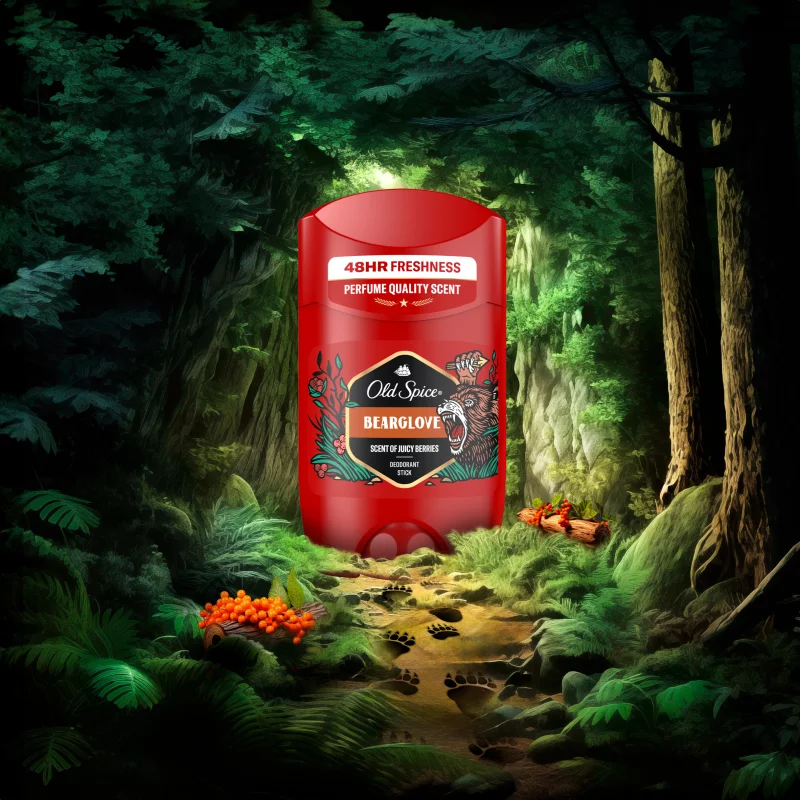 Old Spice Bearglove Stift Dezodor Férfiaknak, Alumíniummentes, 48 Órás Frissesség,  50 ml