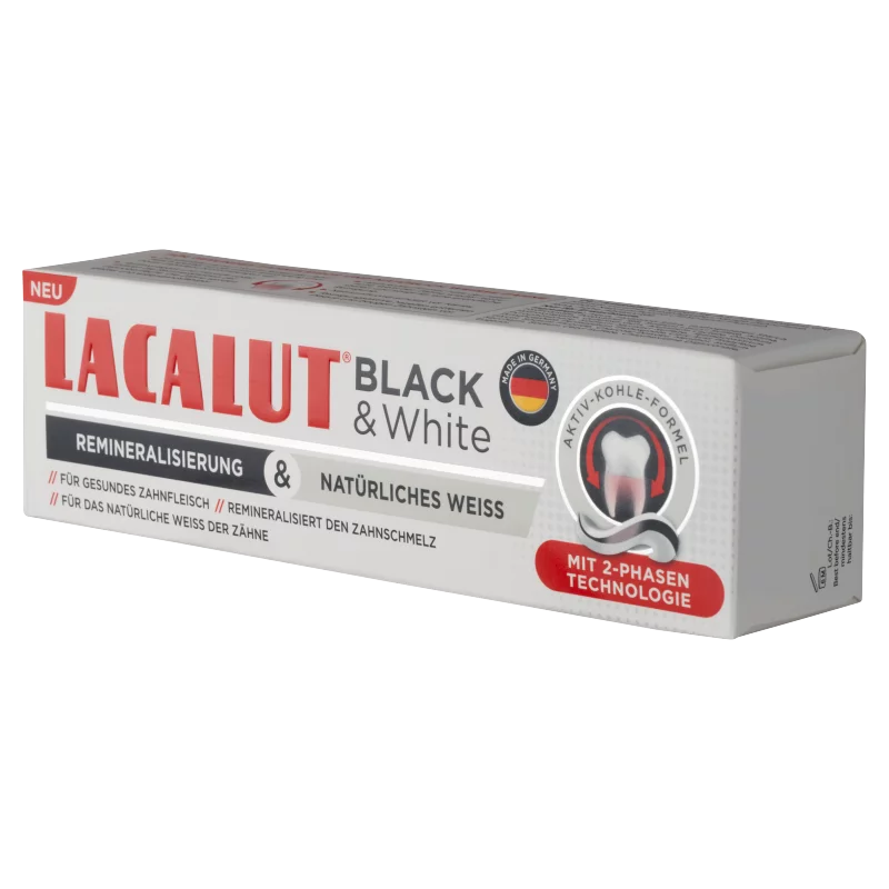 Lacalut Black & White fogkrém 75 ml