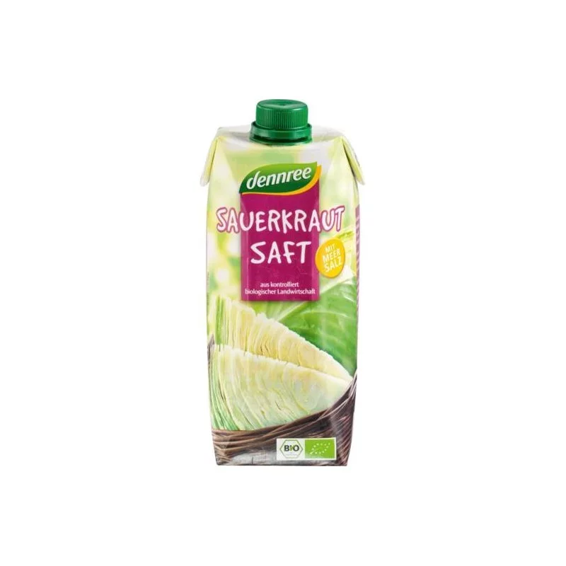 Dennree savanyúkáposztalé 500ml Bio