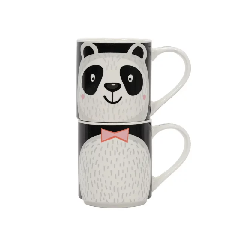 Panda mintás 2 darabos bögre szett