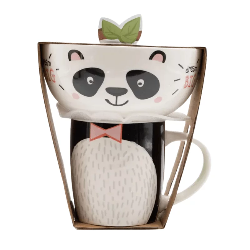 Müzlistál és bögre szett - Panda