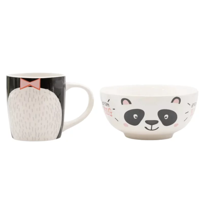 Müzlistál és bögre szett - Panda
