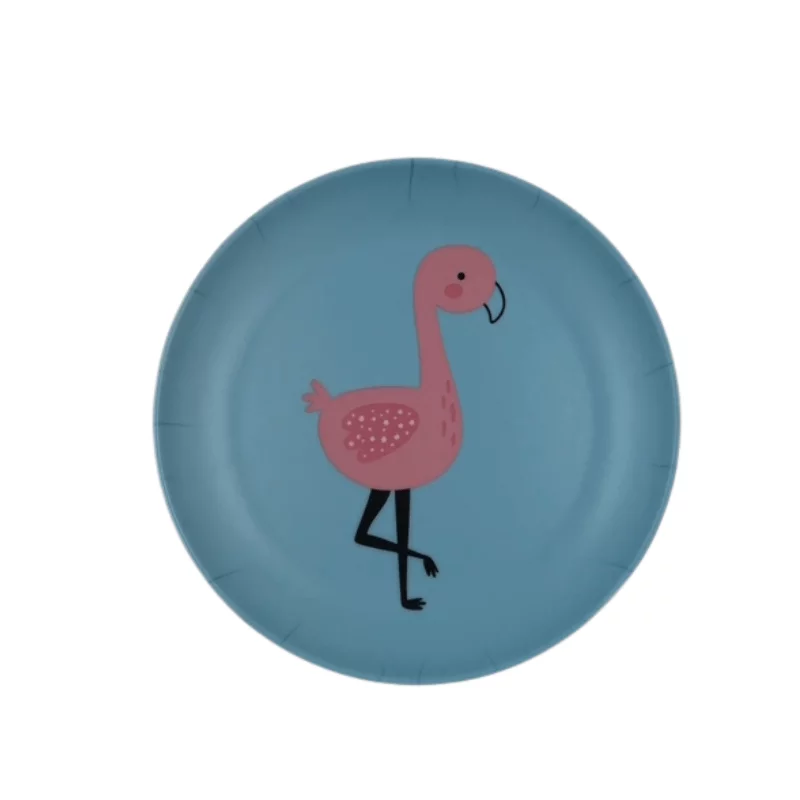 Flamingó mintás gyerek tányér
