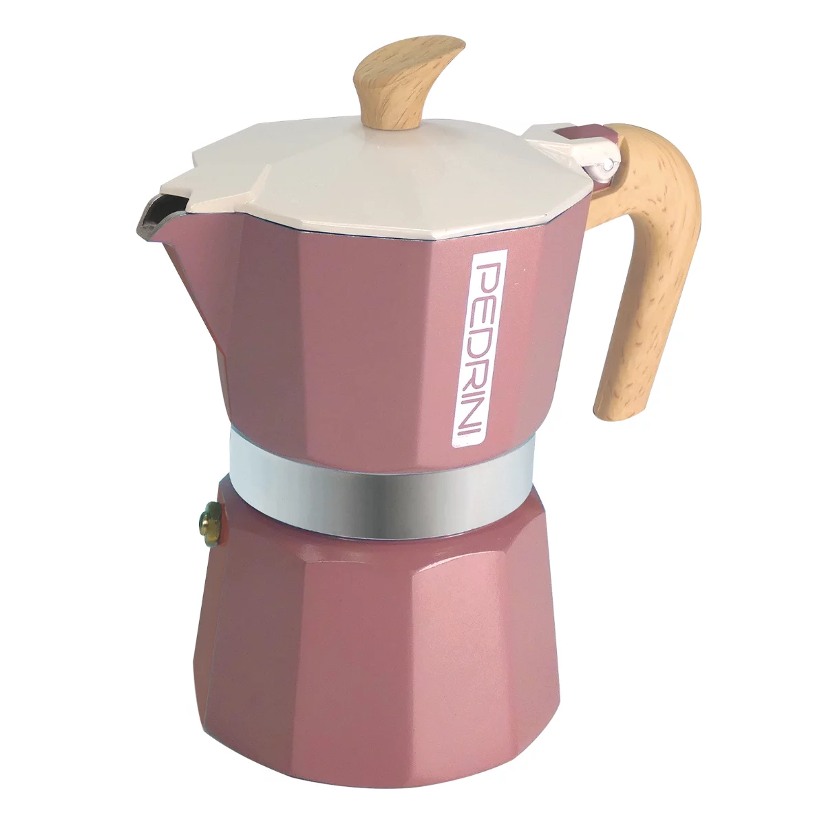 Pedrini kotyogós kávéfőző - MyMoka 3F Rózsaszín (3 személyes)