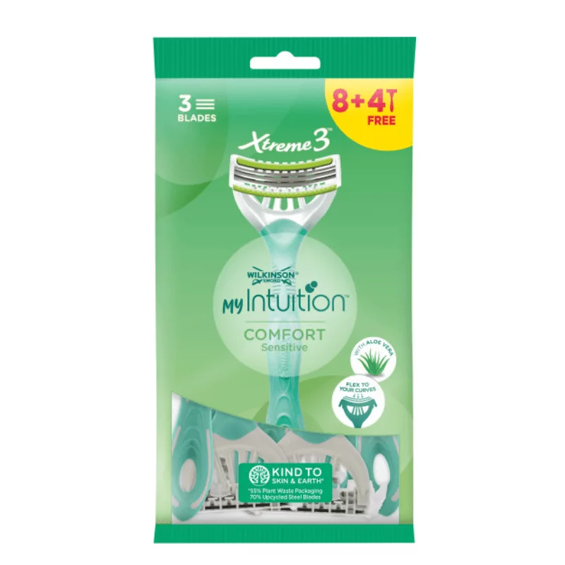Wilkinson eldobható borotva 8+4db MyIntuition Xtreme3 Comf Sens női