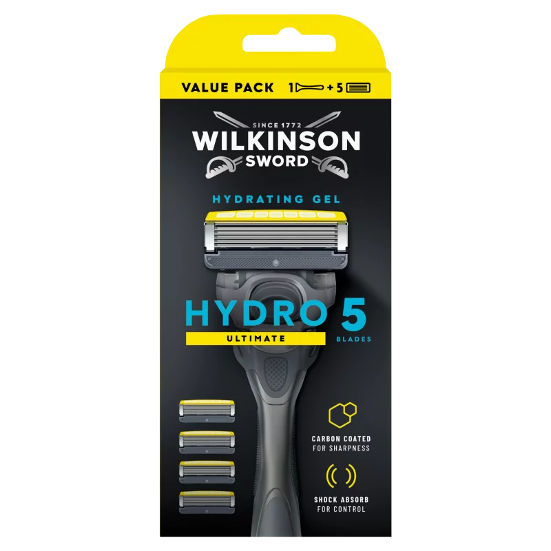 Wilkinson Sword Hydro 5 Ultimate ötpengés borotva hidratáló zselével 5 db