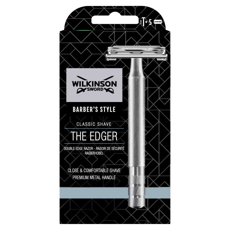 Wilkinson Sword Barber's Style Classic Shave borotva + 5 borotvapenge