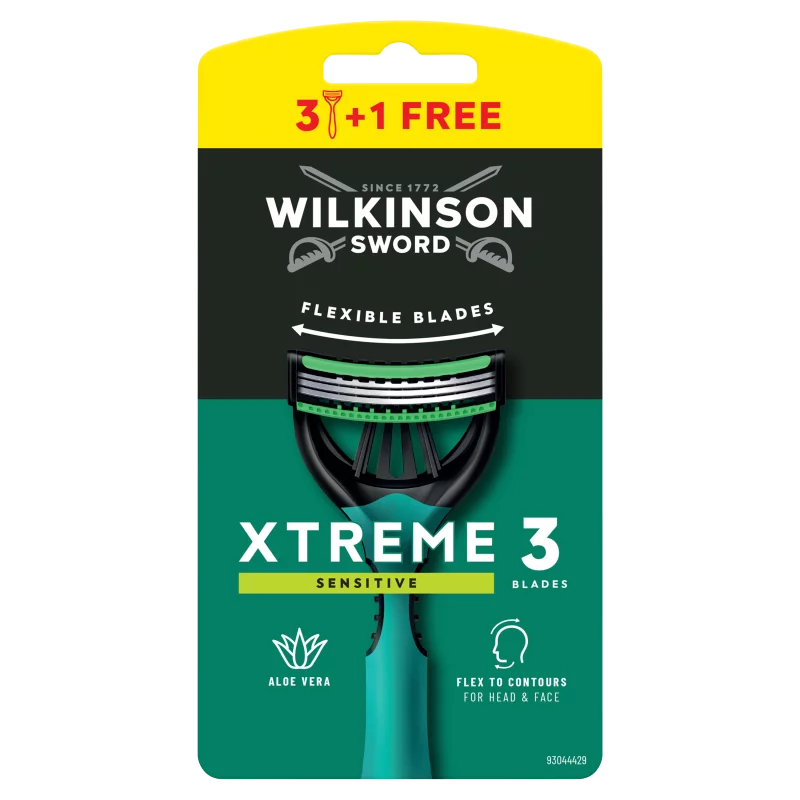 Wilkinson Sword Xtreme3 Sensitive hárompengés borotva 4 db