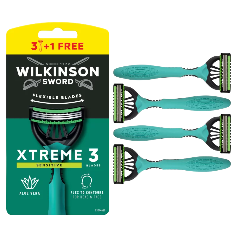 Wilkinson Sword Xtreme3 Sensitive hárompengés borotva 4 db