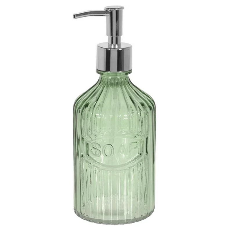 Folyékonyszappan adagoló - Zöld üveg 450 ml 