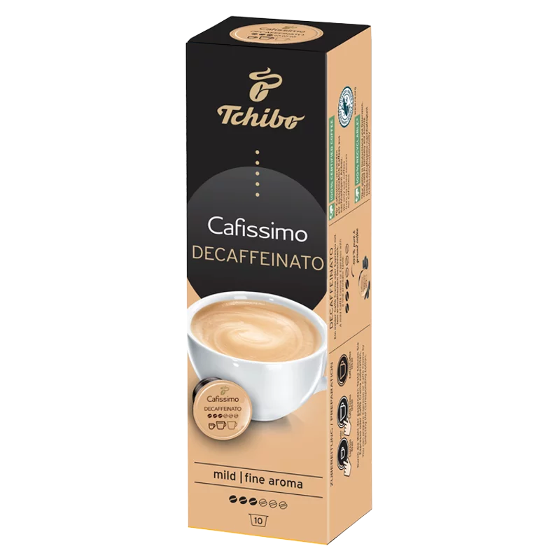 Tchibo Cafissimo Decaffeinato koffeinmentes kávékapszula 10 db 70 g
