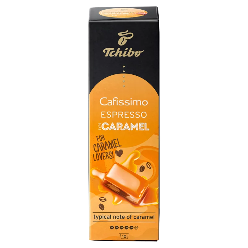 Tchibo Cafissimo Espresso Caramel kávékapszula karamell ízesítéssel 10 db 75 g
