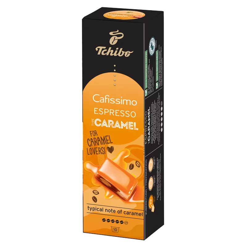 Tchibo Cafissimo Espresso Caramel kávékapszula karamell ízesítéssel 10 db 75 g