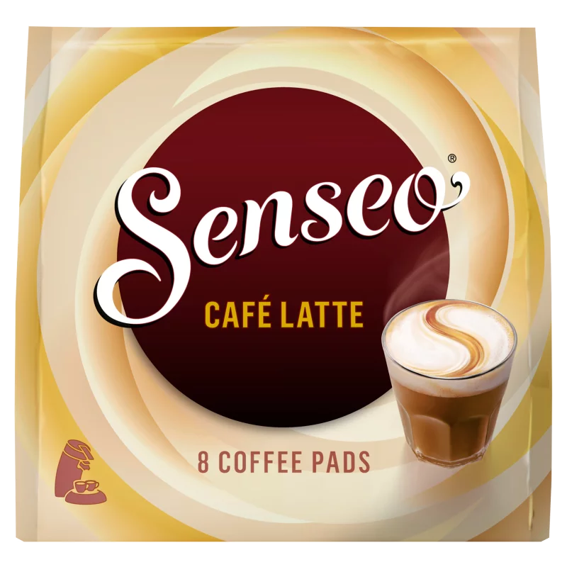 Senseo Café Latte italpor instant kávéval és kávéfehérítővel párnás kiszerelésben 8 db 92 g
