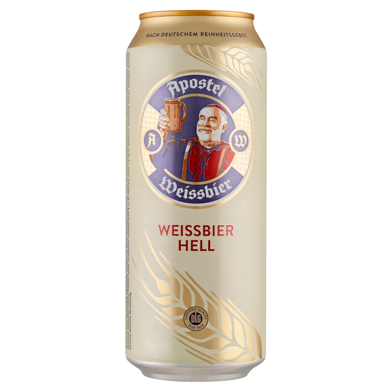 Apostel Weissbier Hell élesztős világos szűretlen búzasör 5,3% 0,5 l