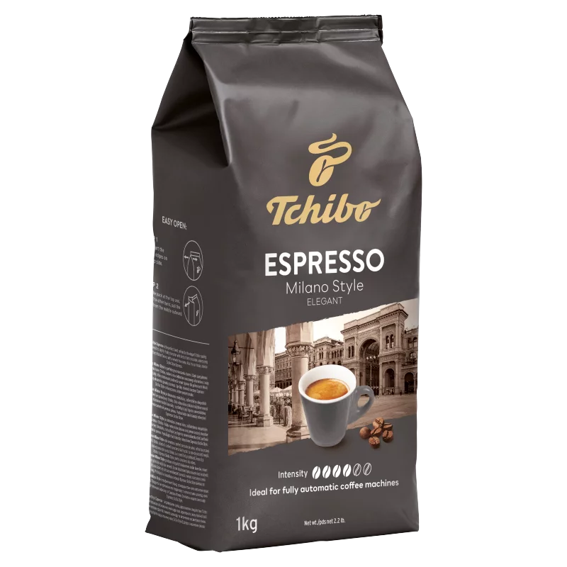 Tchibo Espresso Milano Style Elegant szemes, pörkölt kávé 1 kg