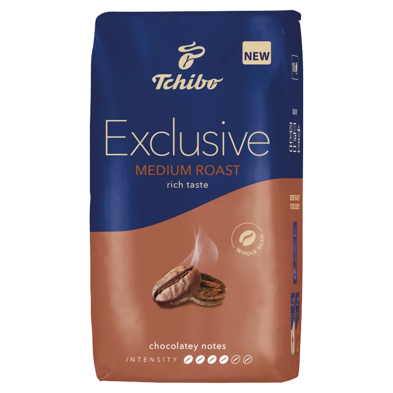 Tchibo Exclusive Medium Roast szemes, pörkölt kávé 1000 g