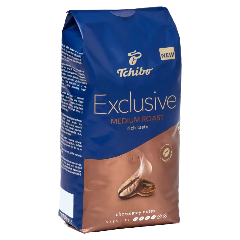 Tchibo Exclusive Medium Roast szemes, pörkölt kávé 1000 g