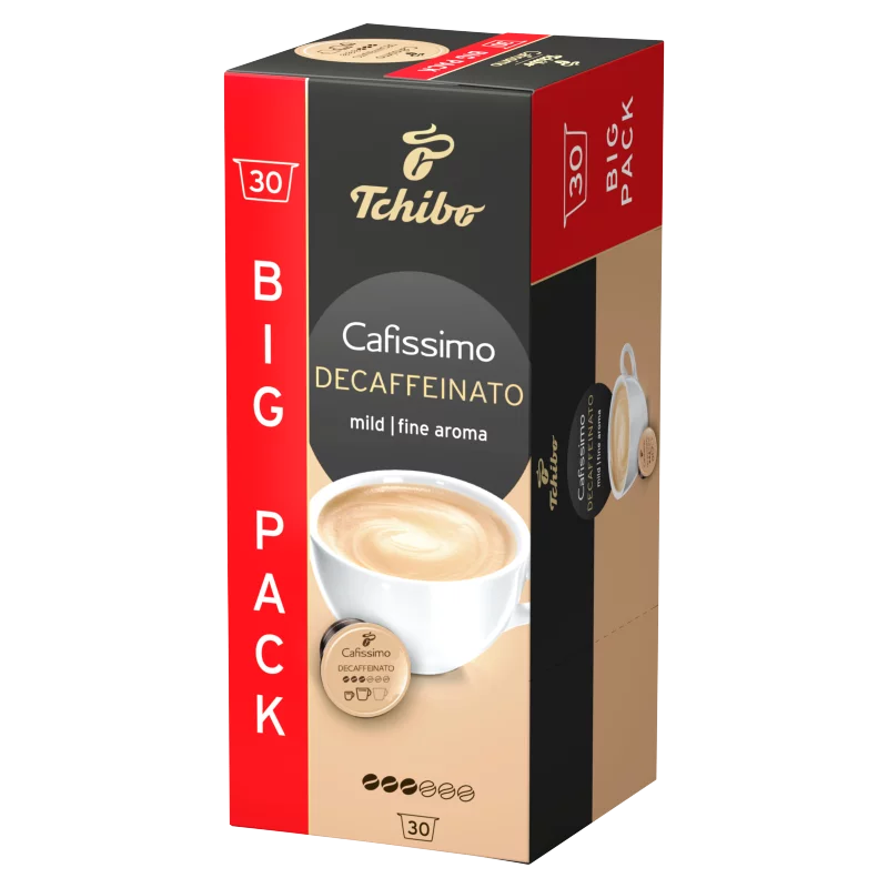 Tchibo Cafissimo Decaffeinato Fine Aroma koffeinmentes kávékapszula 30 x 7 g (210 g)