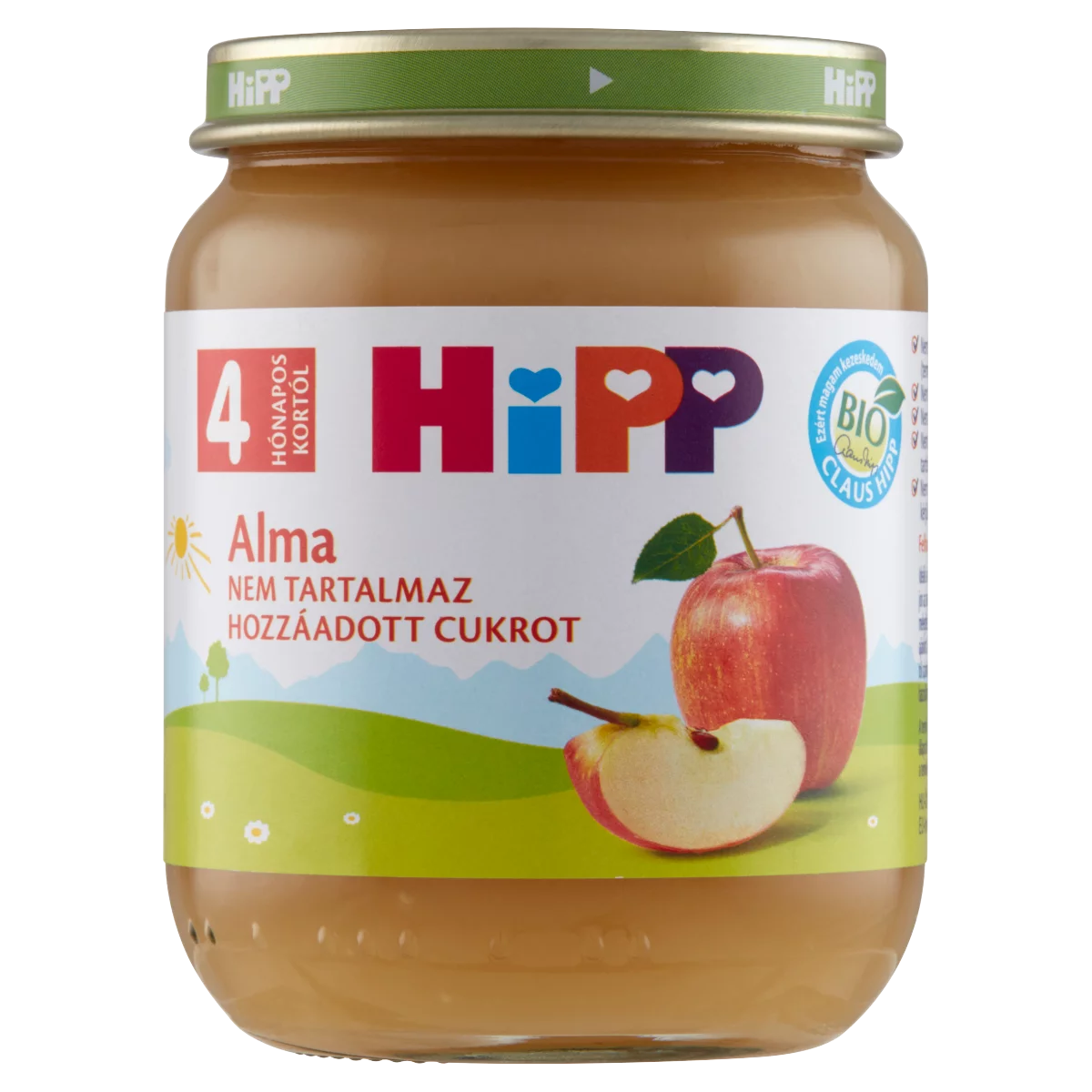 HiPP BIO alma gyümölcsdesszert 4 hónapos kortól 125 g