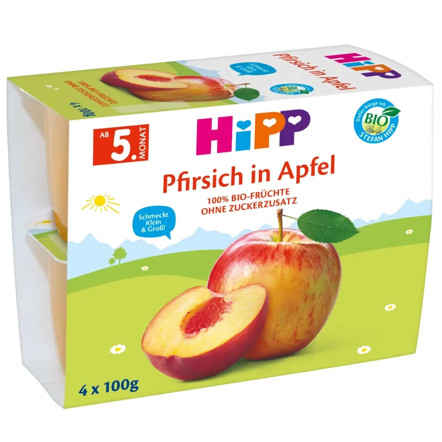 Hipp poharas desszert 4x100g barack-alma bio 5hó+