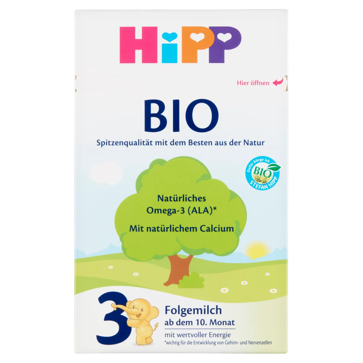 HiPP 3 BIO tejalapú anyatej-kiegészítő tápszer 10 hónapos kortól 2 x 300 g (600 g)