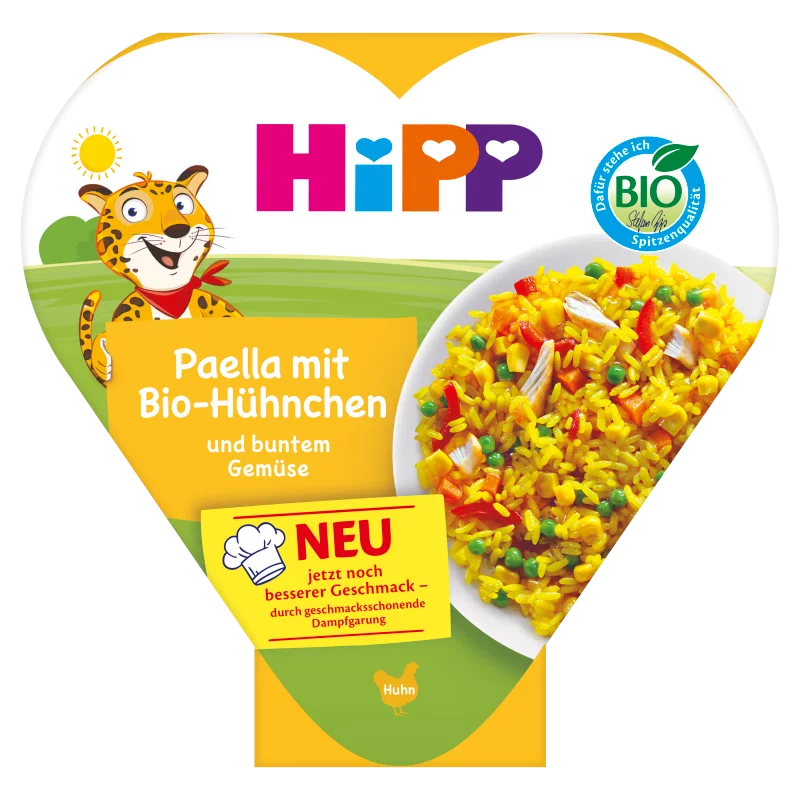 HiPP bio rizs zöldségekkel és csirkehússal 1 éves kortól 250 g 