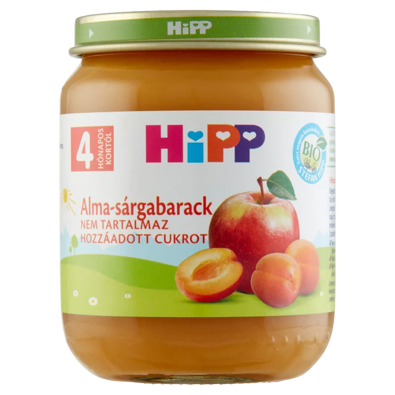 HiPP BIO alma-sárgabarack bébidesszert 4 hónapos kortól 125 g